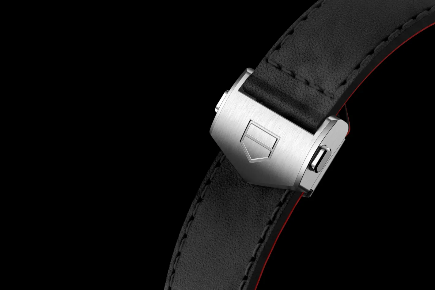 TAG Heuer Black Leather Strap Calibre E4 42 Mm> Accesorios