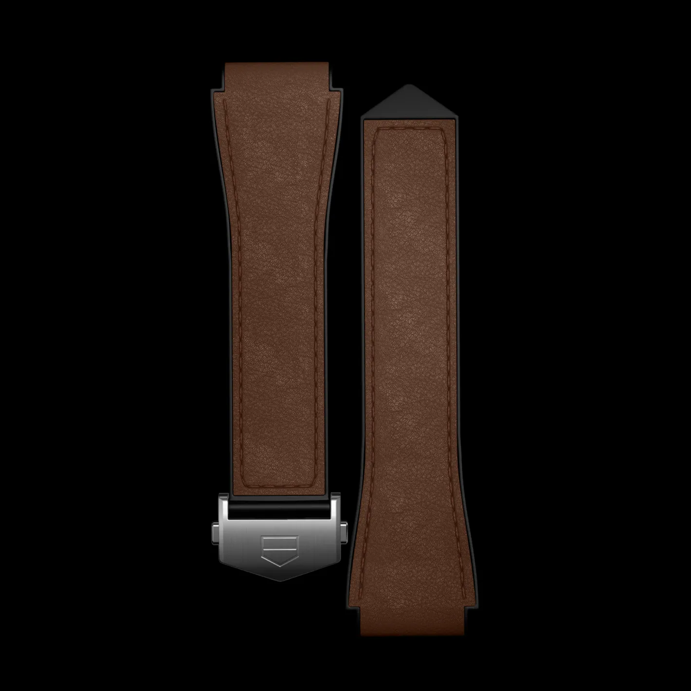 TAG Heuer Brown Bi-Material Leather Strap Calibre E4 45 Mm> Accesorios
