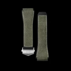 TAG Heuer Green Rubber And Leather Band Calibre E3> Accesorios