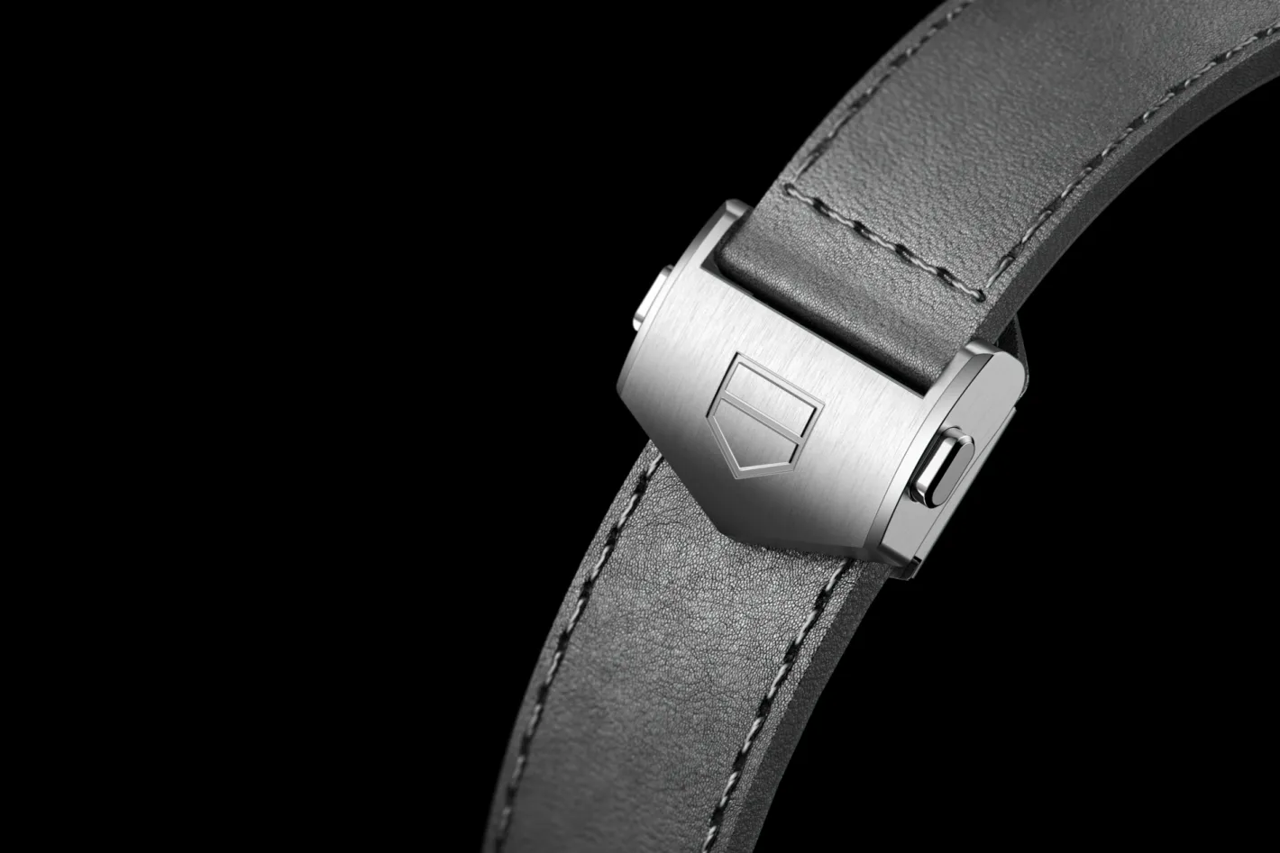 TAG Heuer Grey Leather Strap Calibre E4 42 Mm> Accesorios