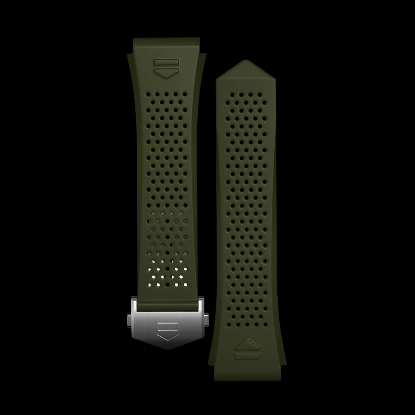 TAG Heuer Khaki Rubber Strap Calibre E4 45 Mm> Accesorios