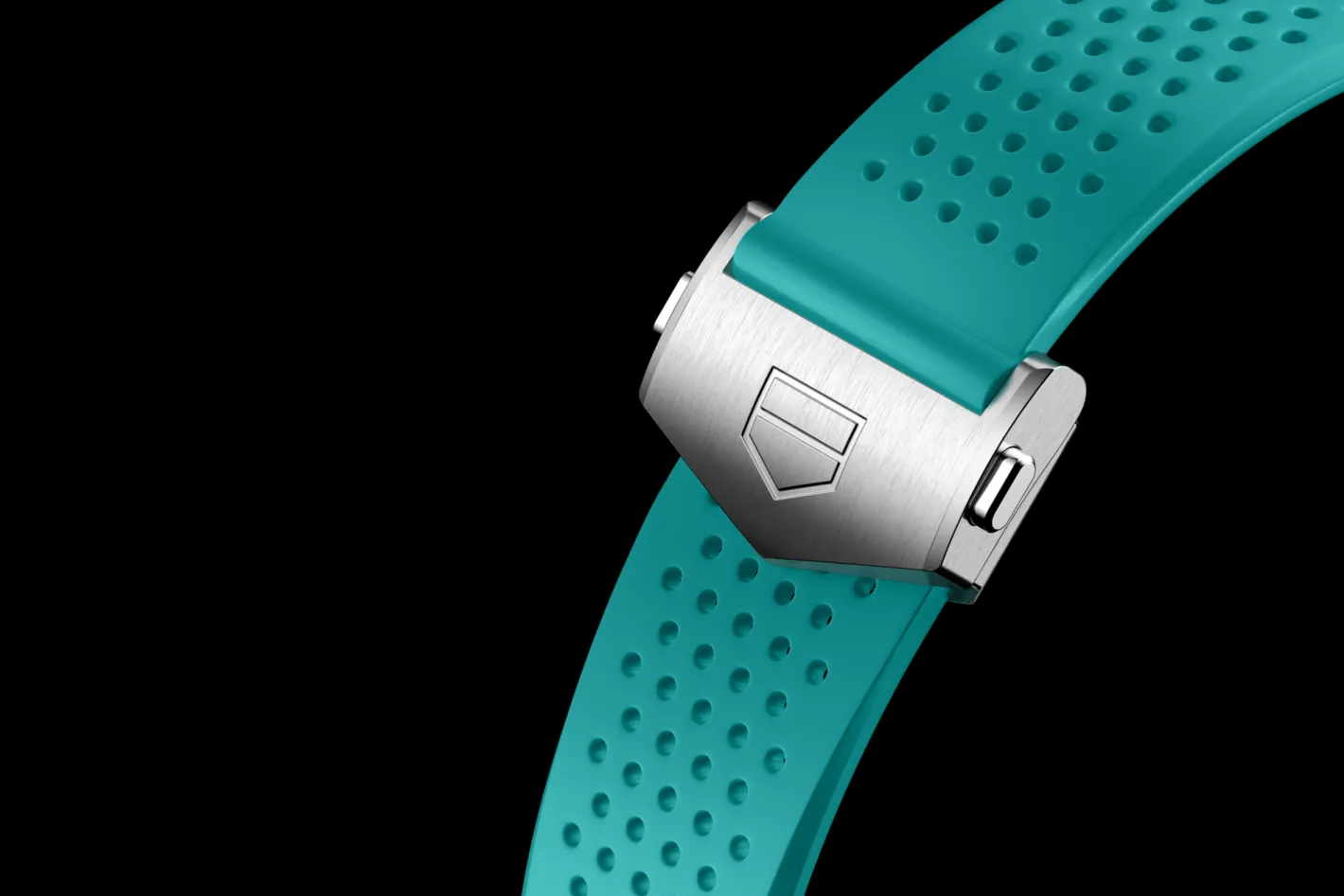 TAG Heuer Light Blue Rubber Strap Calibre E4 45 Mm> Accesorios